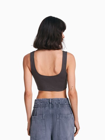 Bershka Top in Schwarz