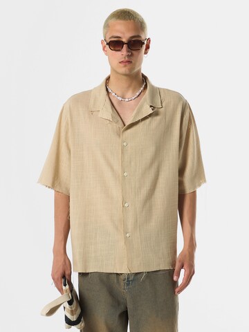 VAMOS CLO Button Up Shirt 'Irving' in Beige: front