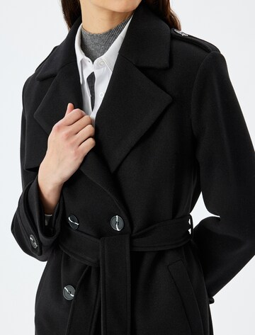 Koton Between-Seasons Coat in Black