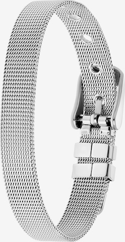 Lucardi Bracelet 'Mesh' in Silver: front