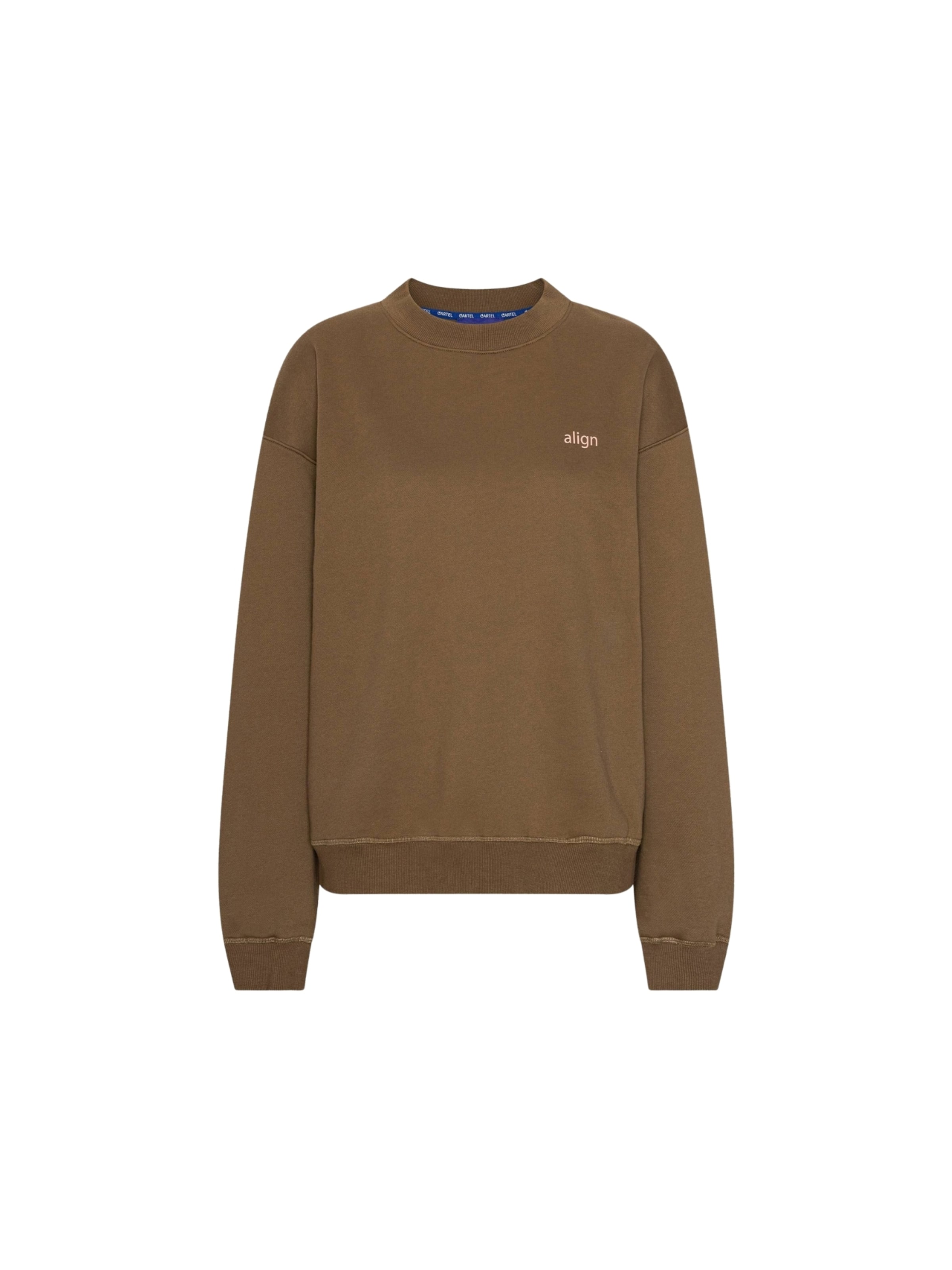 Pull-over ' Cartel x Align ' Copenhagen Cartel en marron : devant