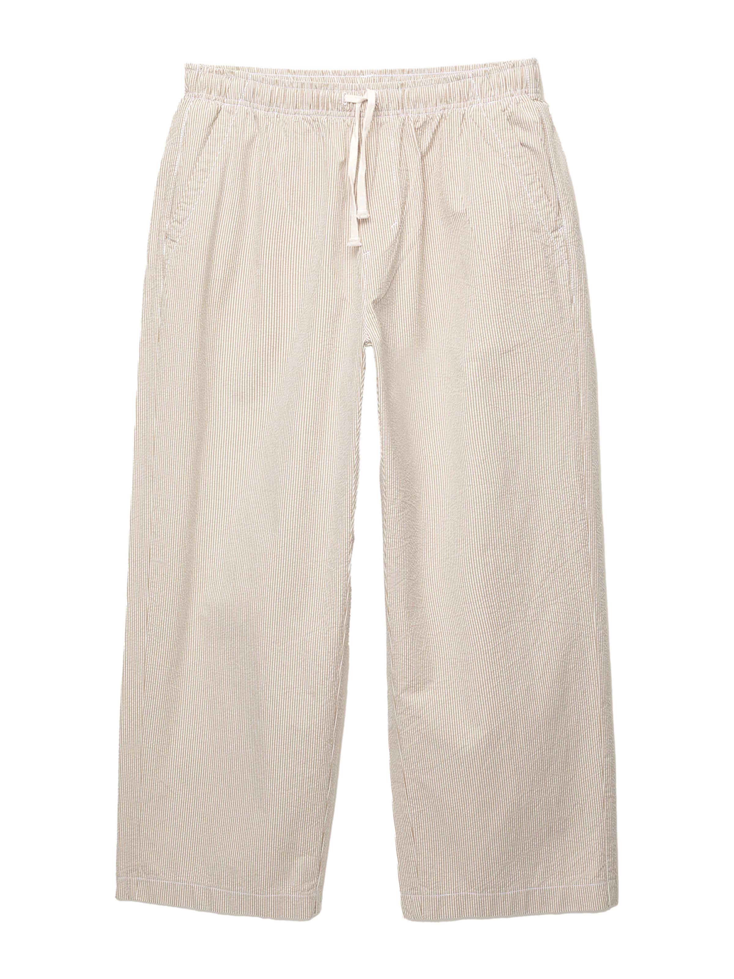 Pull&Bear Wide Leg Hose in Braun: Vorderseite