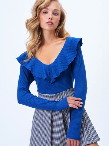 Trend Alaçatı Stili Πουλόβερ σε μπλε