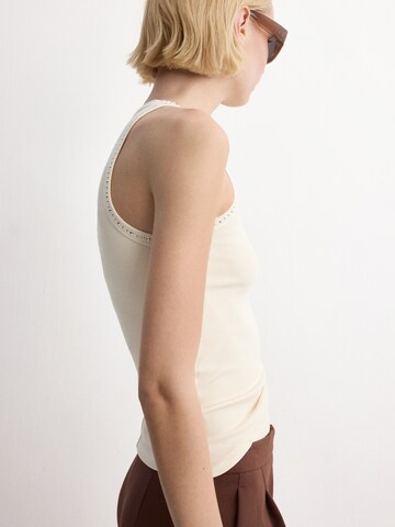 MANGO Toppi 'LEX' värissä valkoinen