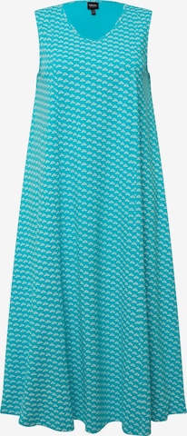 Robe Ulla Popken en bleu : devant