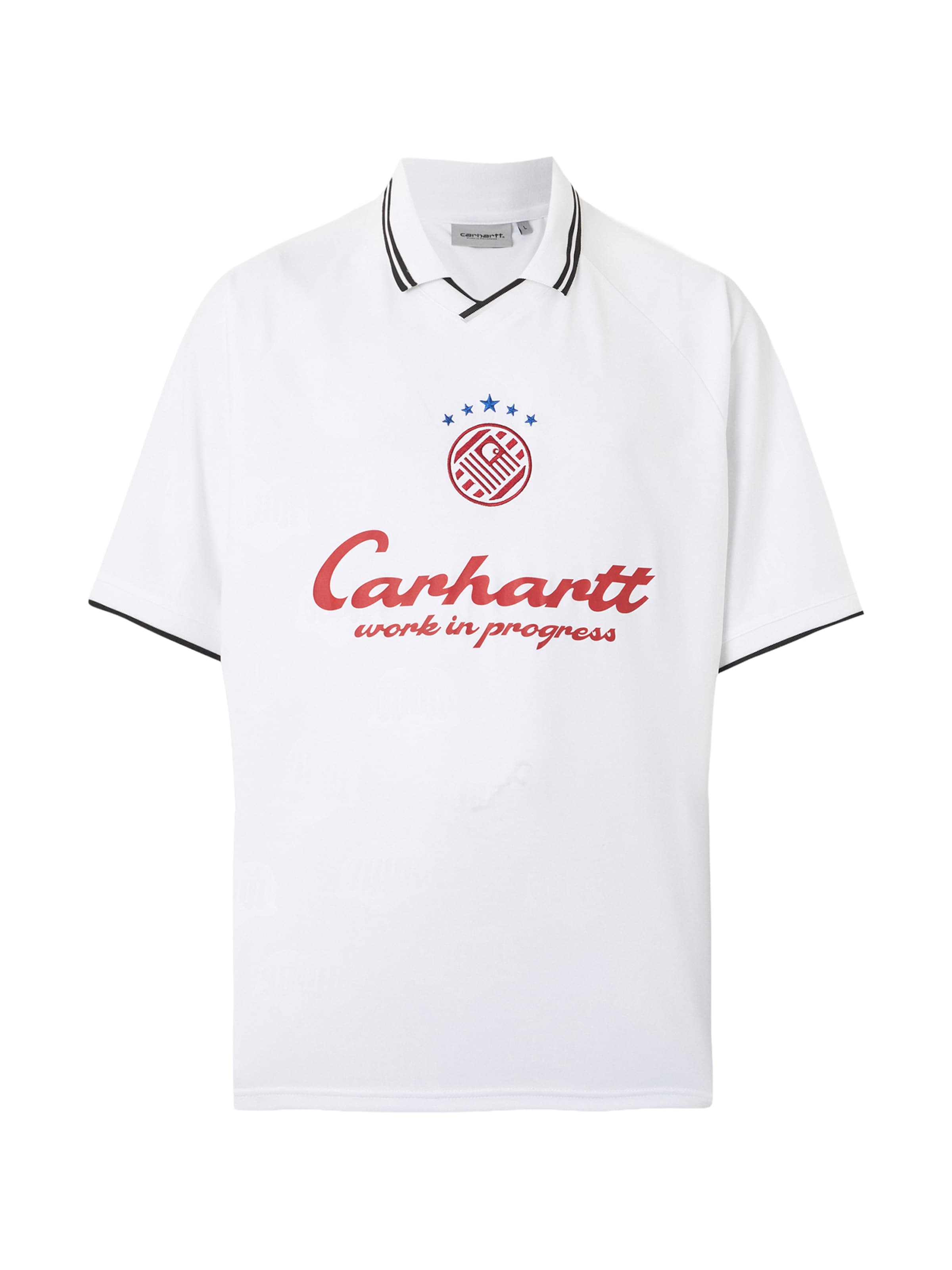 T-Shirt 'Terrace Football' Carhartt WIP en blanc : devant