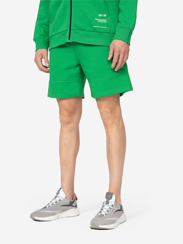 Regular Pantaloni sport de la 4F pe verde: față