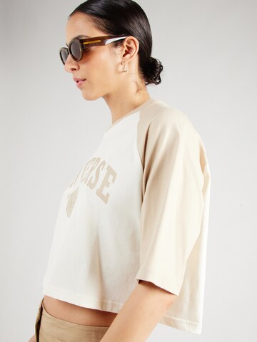 CONVERSE T-shirt 'CHUCK' i beige