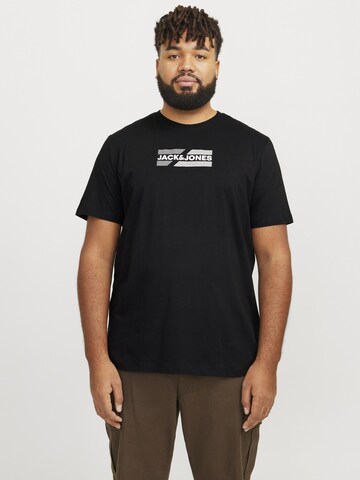 Jack & Jones Plus Shirt in Black: front
