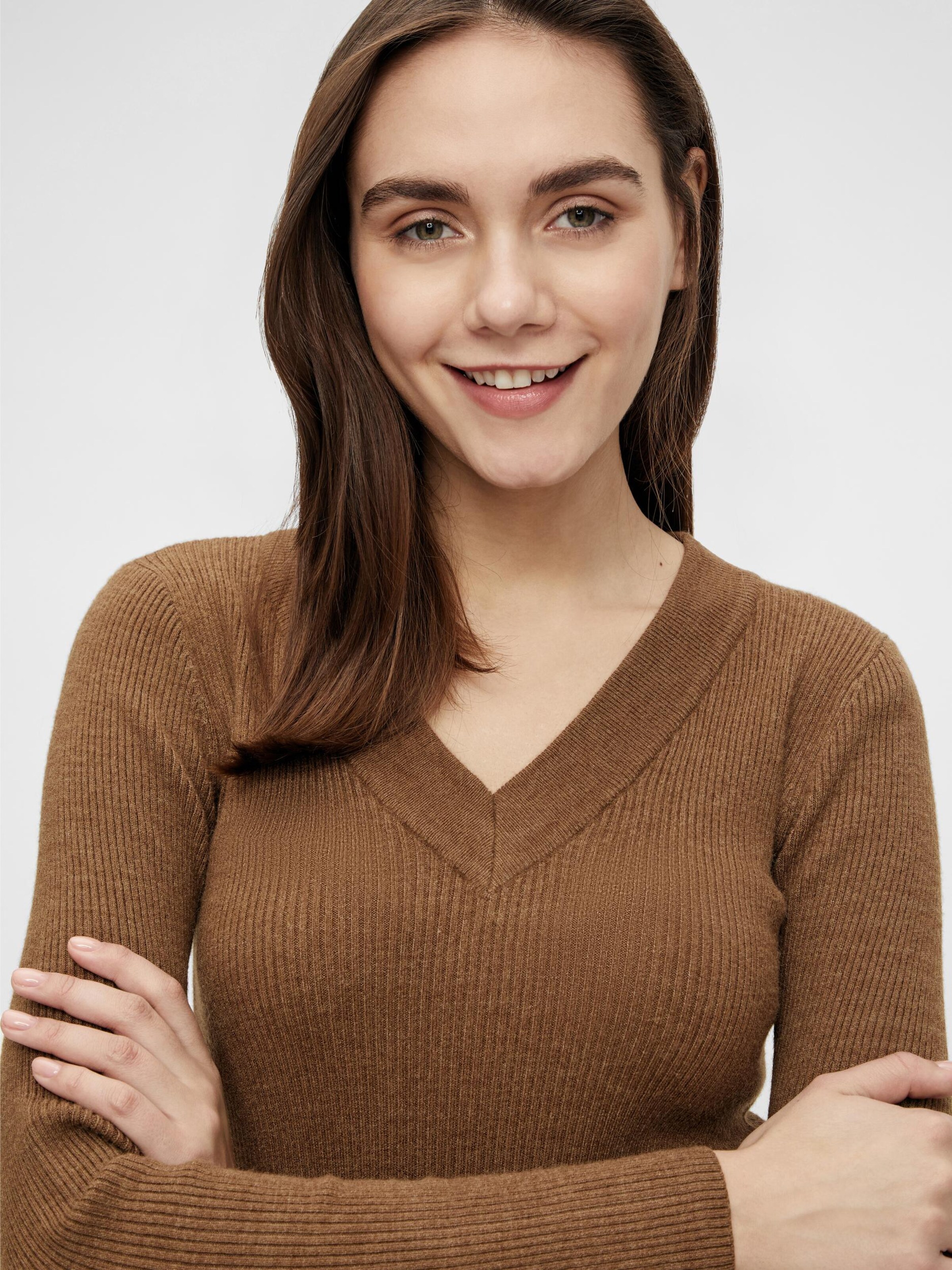 Frauen Kleider OBJECT Kleid 'Fae' in Braun - DR53797 Frauen Kleider OBJECT Kleid 'Fae' in Braun - DR53797