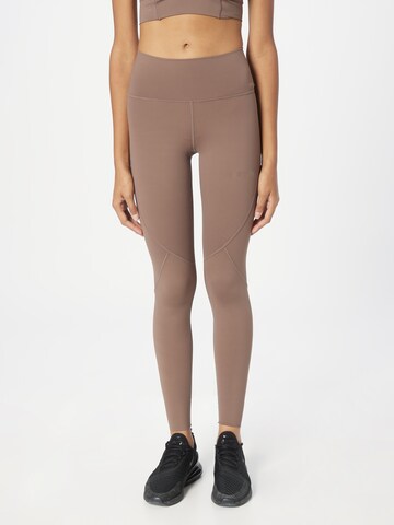 Skinny Pantalon de sport aim'n en marron : devant