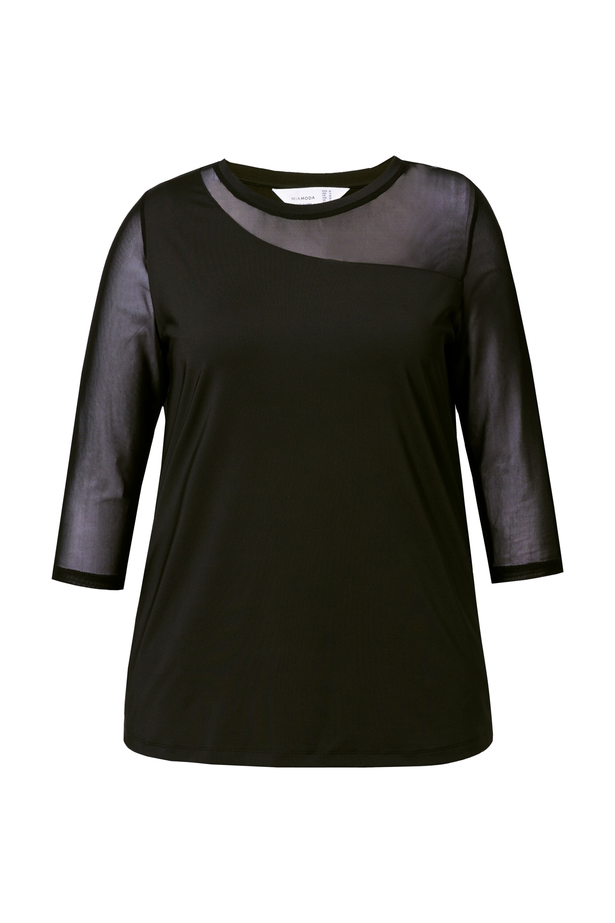 MIAMODA Shirt in Zwart: voorkant