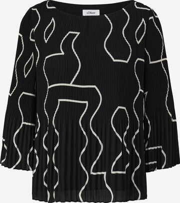 s.Oliver BLACK LABEL Blouse in Zwart: voorkant