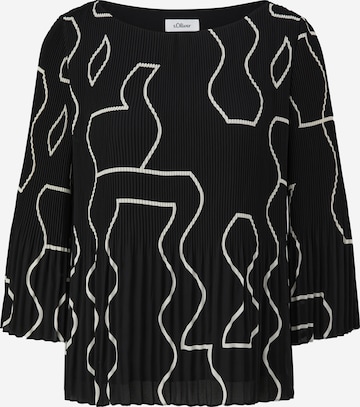 s.Oliver BLACK LABEL Blouse in Zwart: voorkant