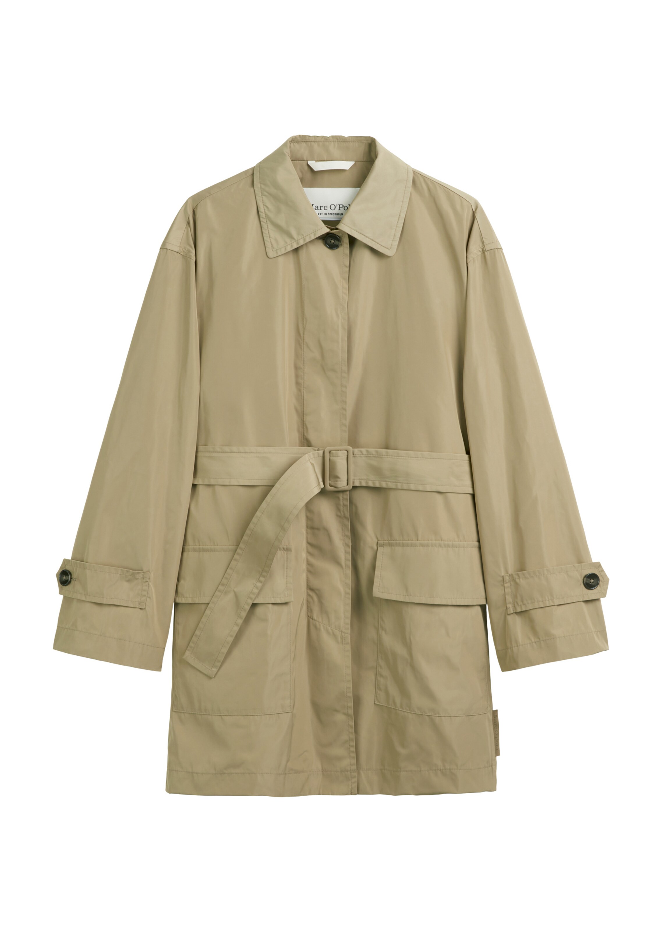 Marc O'Polo Functionele jas 'DfC' in Beige: voorkant