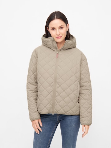 Derbe Between-Season Jacket 'Quiltby Short' in Beige: front