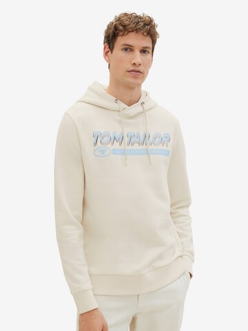 TOM TAILOR Sweatshirt in Beige