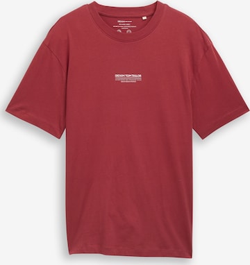 TOM TAILOR DENIM T-Shirt in Rot: Vorderseite