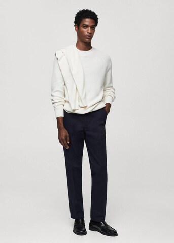 Pull-over 'Essentials' MANGO MAN en blanc