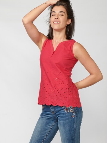 Camicia da donna di KOROSHI in rosso: frontale