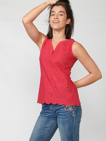 KOROSHI - Blusa em vermelho: frente