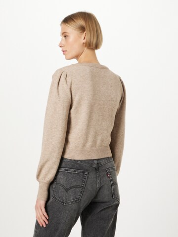 ONLY Strickjacke 'LEVA' in Beige