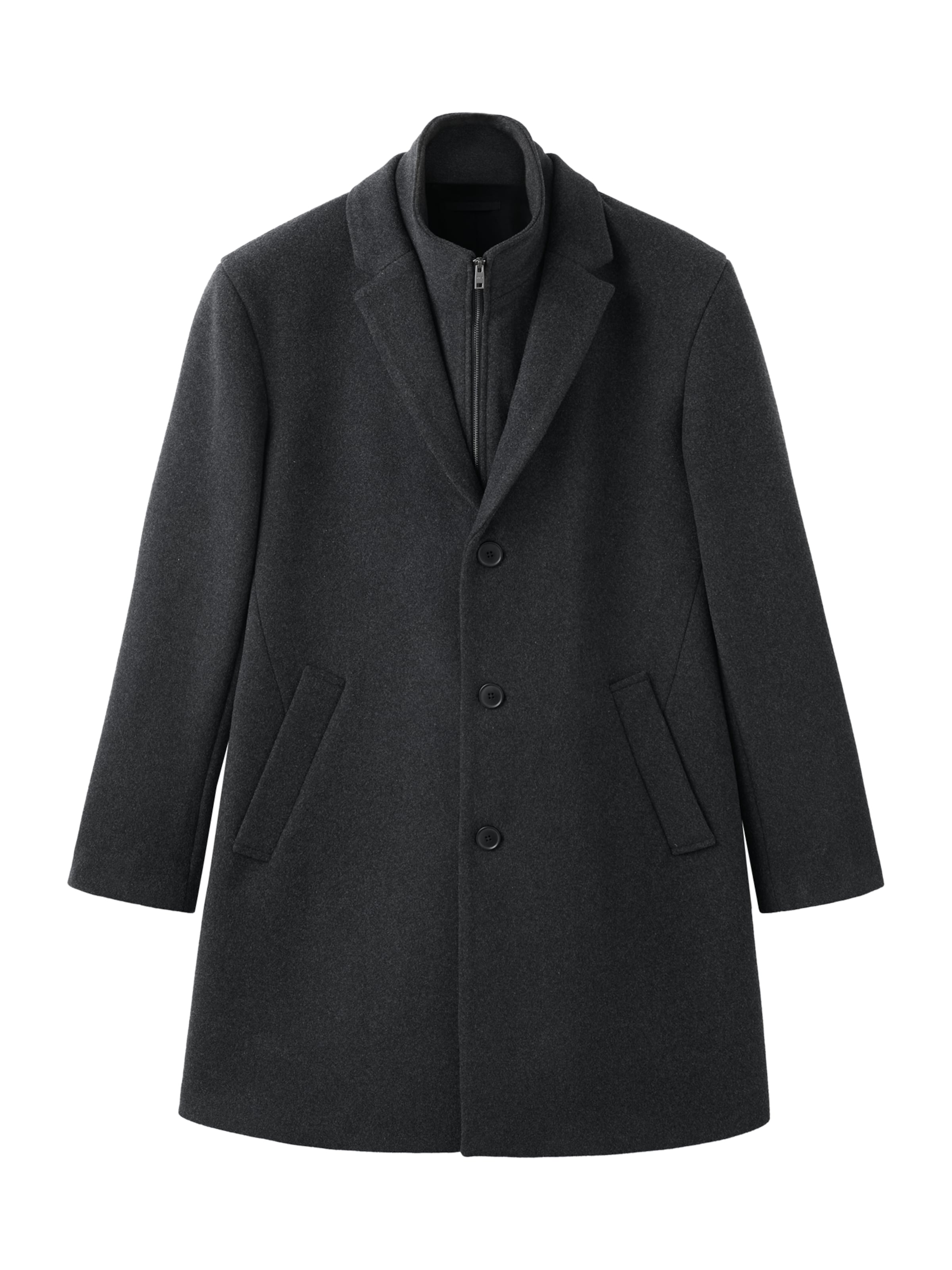 Manteau mi-saison 'Uriel' MANGO MAN en gris : devant