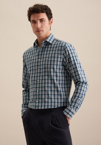 SEIDENSTICKER Regular fit Overhemd in Blauw: voorkant