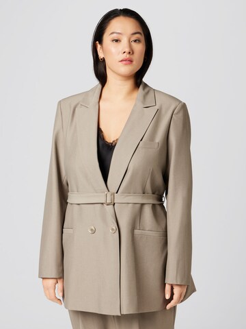 Guido Maria Kretschmer Curvy Blazers 'Elenia' in Bruin: voorkant