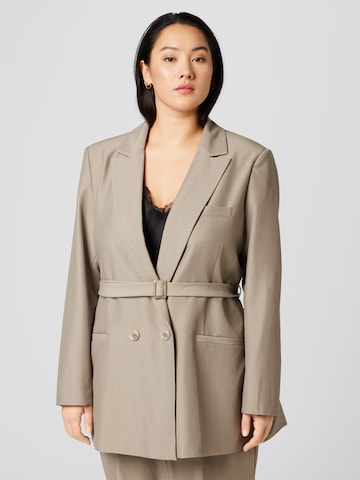 Guido Maria Kretschmer Curvy Blazer 'Elenia' in Brown: front