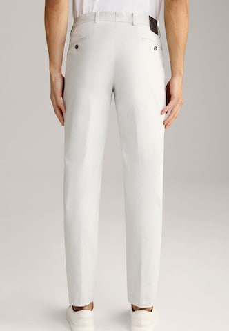 Coupe slim Pantalon à plis 'Hank' JOOP! en blanc