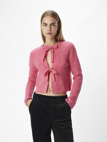 OBJECT Knit cardigan in Pink: front