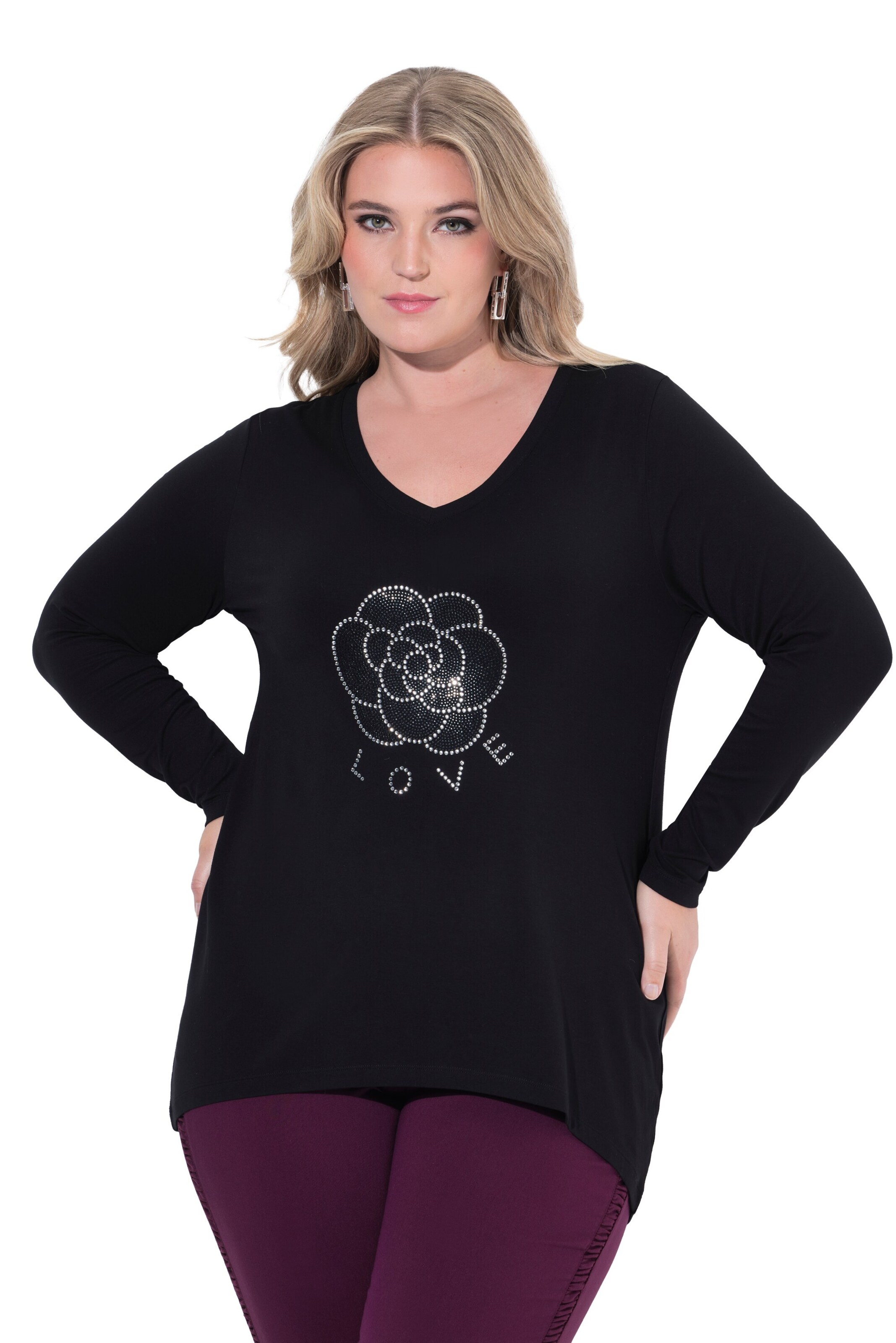 MIAMODA Shirt in Schwarz: Vorderseite