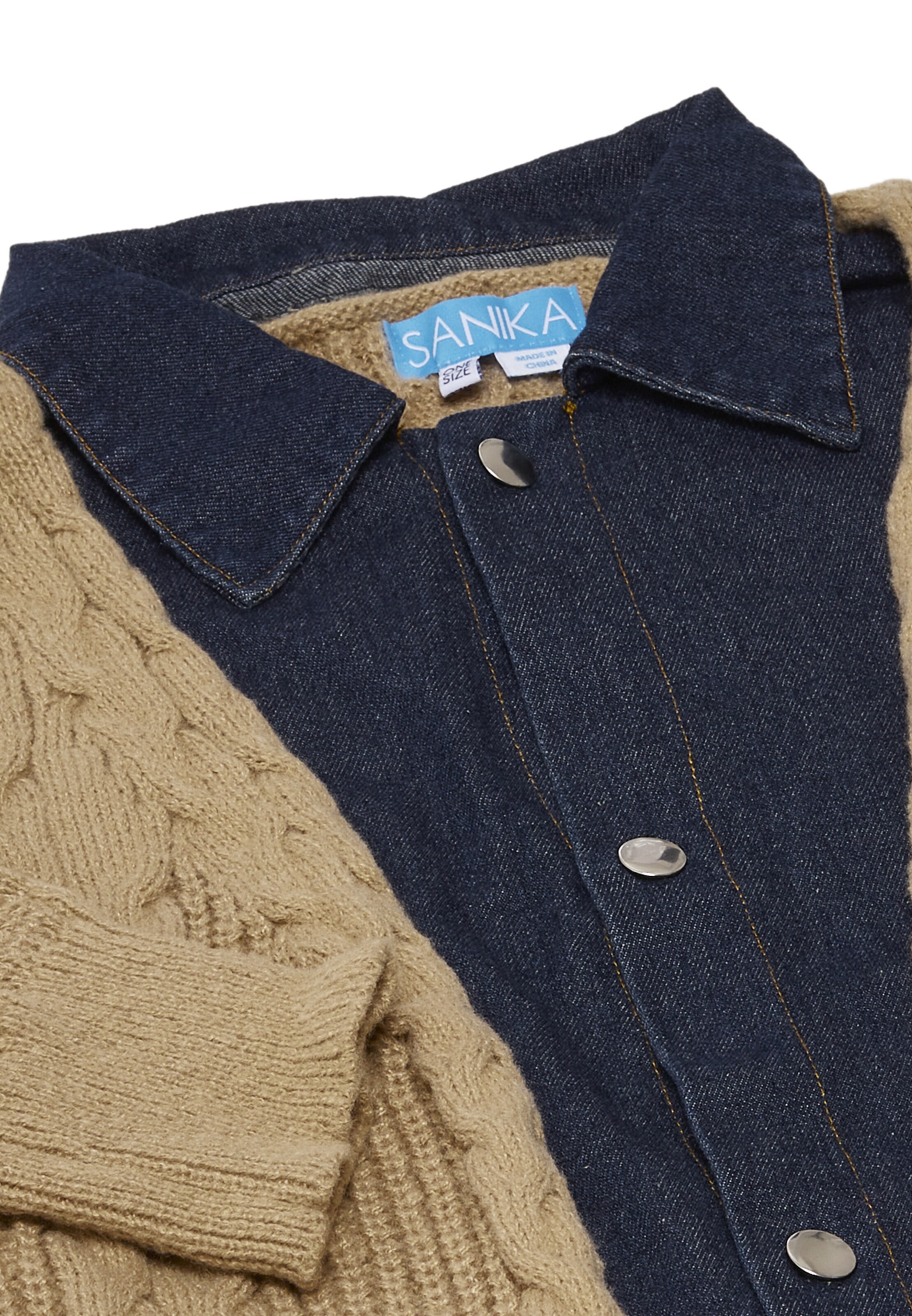 SANIKA Kardigán - Béžová