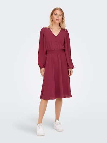 Robe-chemise 'Mette' ONLY en rouge : devant