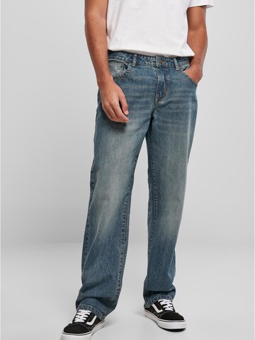 Urban Classics Loosefit Jeans i blå: forside