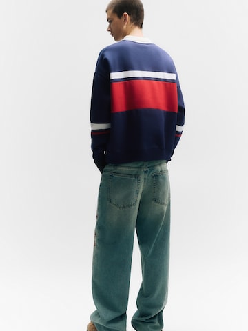 Bluză de molton 'STWD' de la Pull&Bear pe albastru