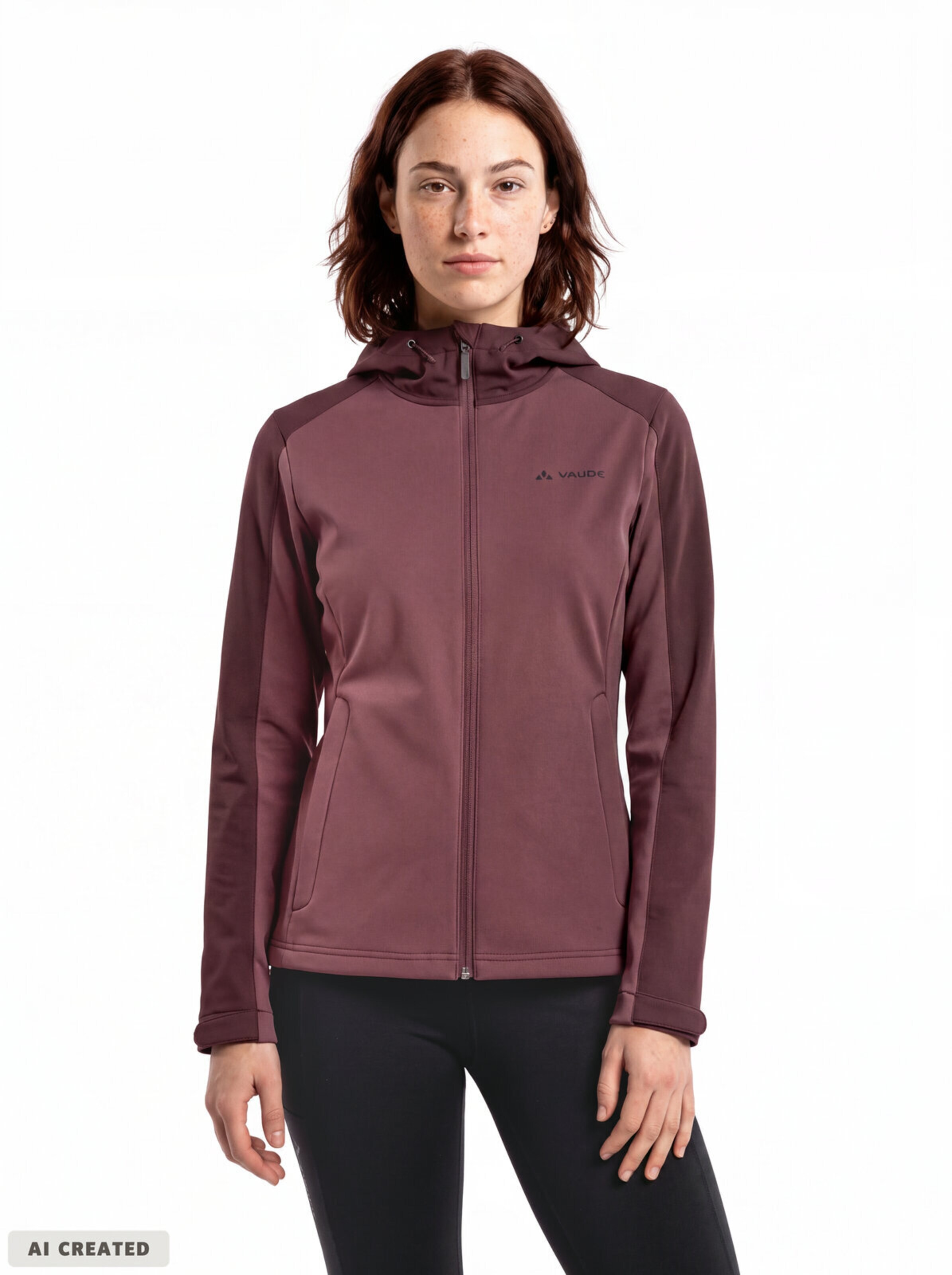 VAUDE Tussenjas in Rood: voorkant