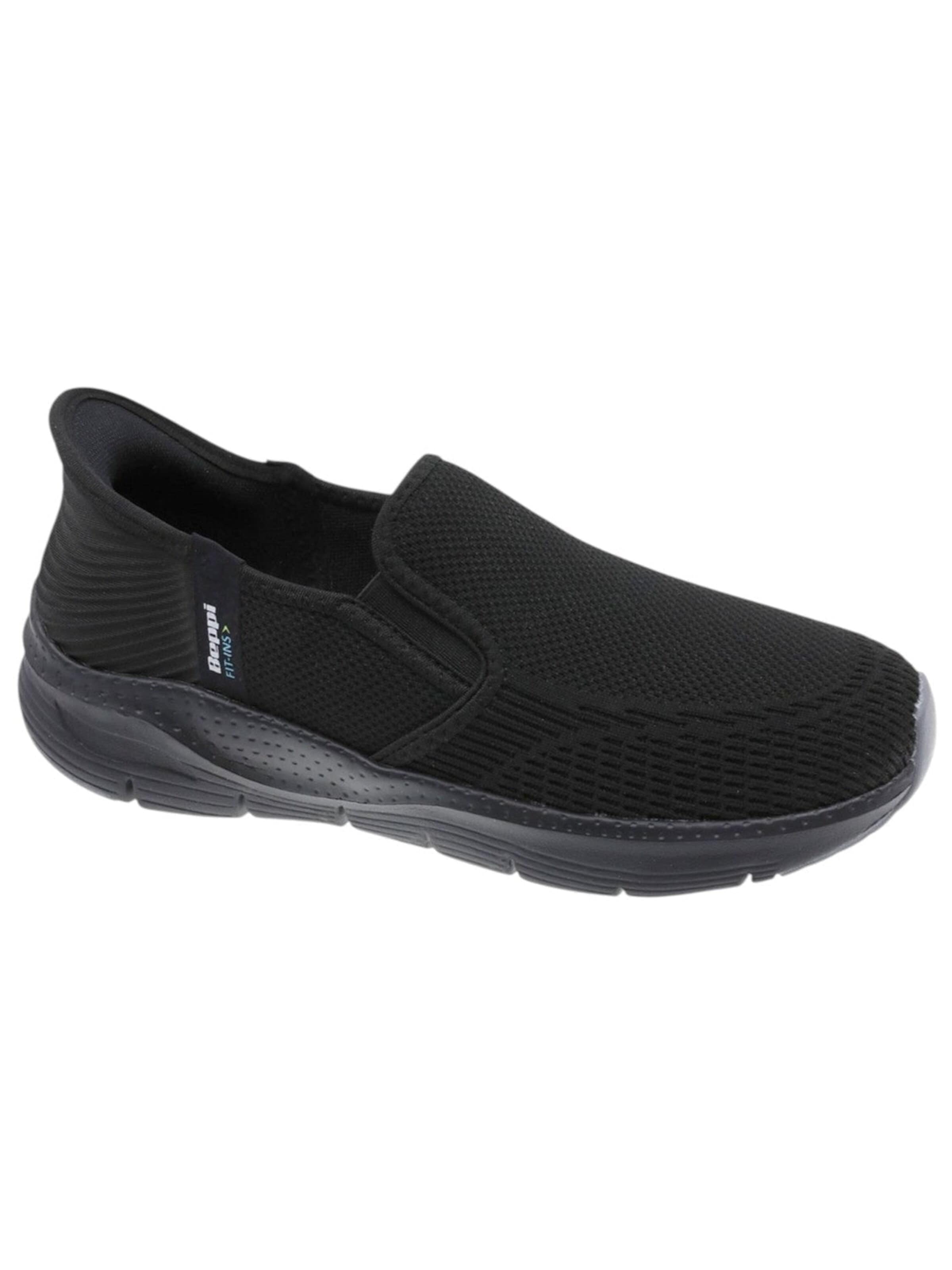 Scarpa slip-on 'Casual Sport Shoe' di Beppi in nero: frontale