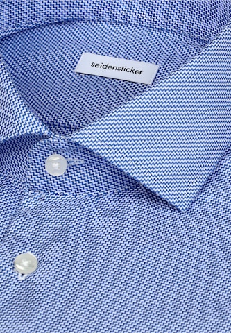 SEIDENSTICKER Slim fit Zakelijk overhemd 'Smart Classics' in Blauw