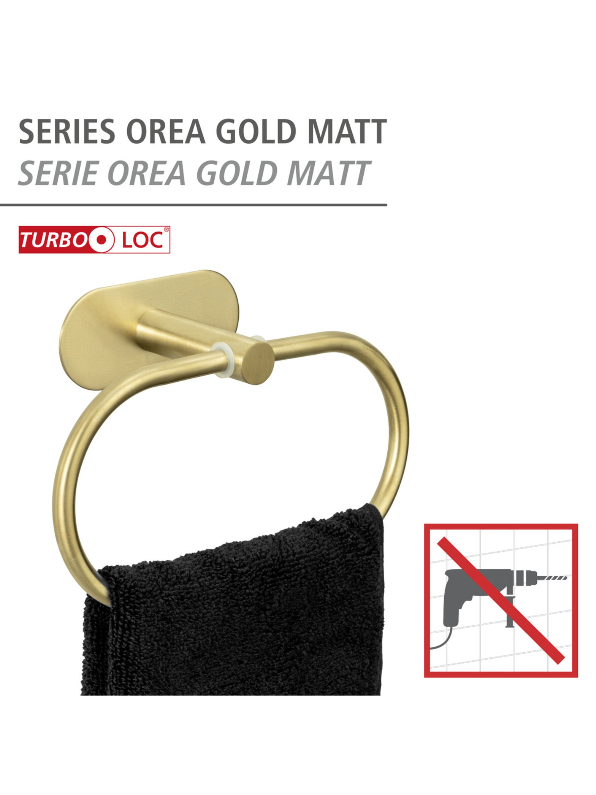 Wenko Toilet Accessories 'Orea' in Gold