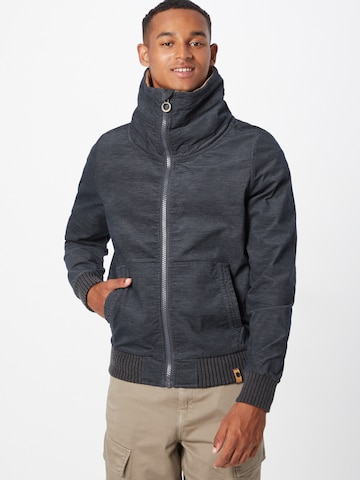 Fli Papigu Between-Season Jacket 'Hör wie ich Schweige' in Grey: front