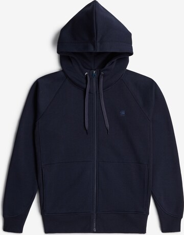 G-STAR Sweatjacke in Blau: Vorderseite