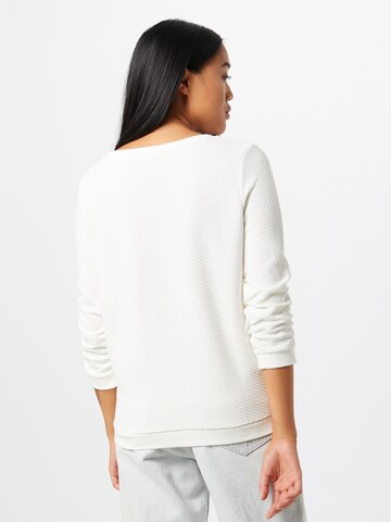 Sweat-shirt TOM TAILOR en blanc