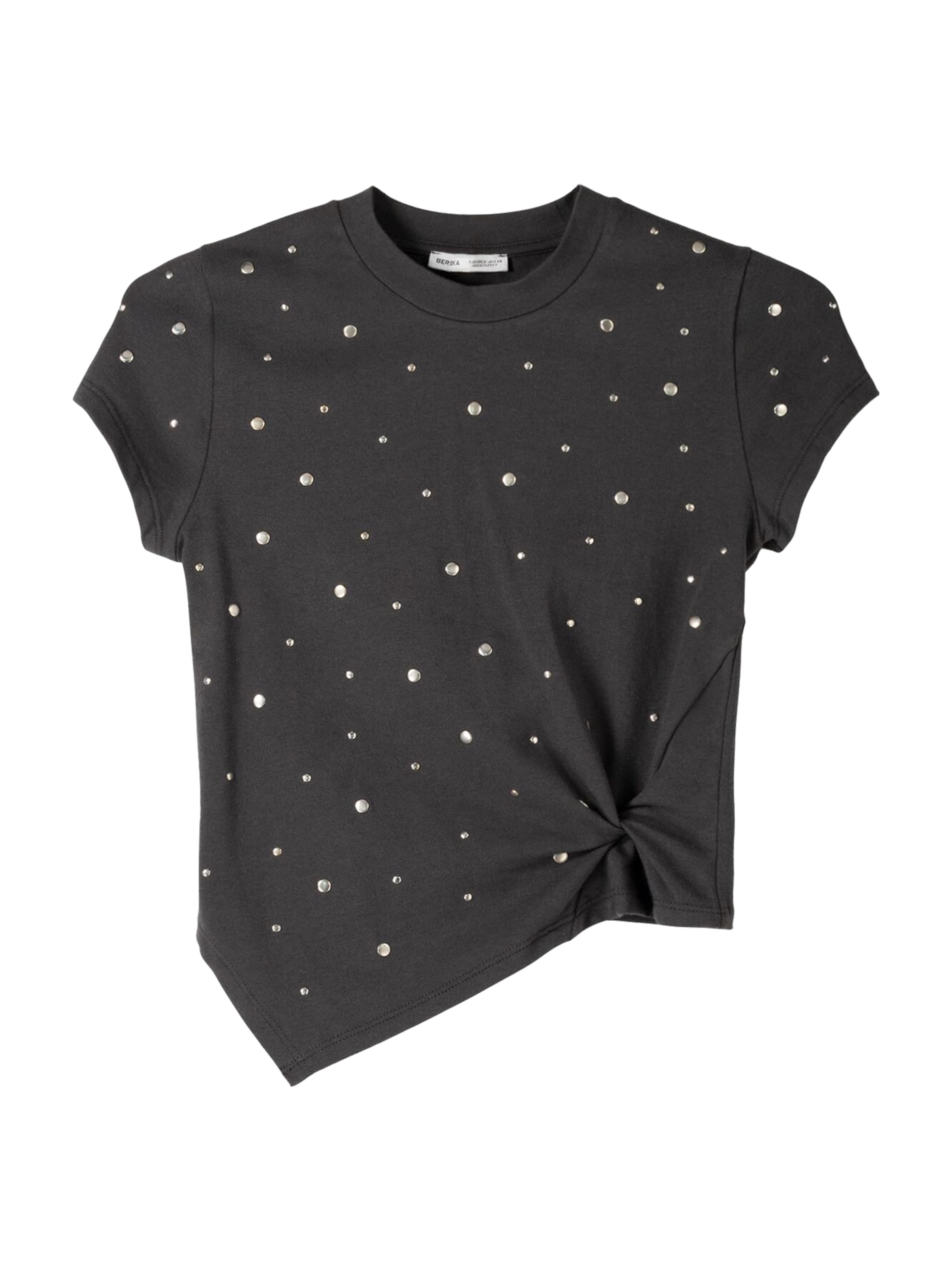 Bershka Tričko - Sivá: predná strana