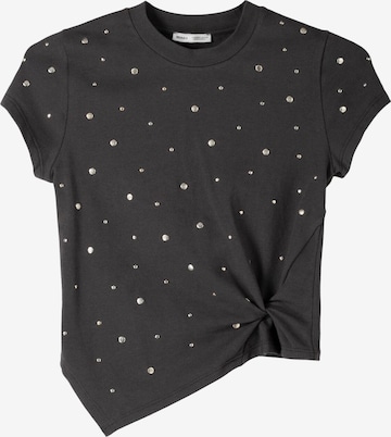 Bershka Majica | siva barva: sprednja stran