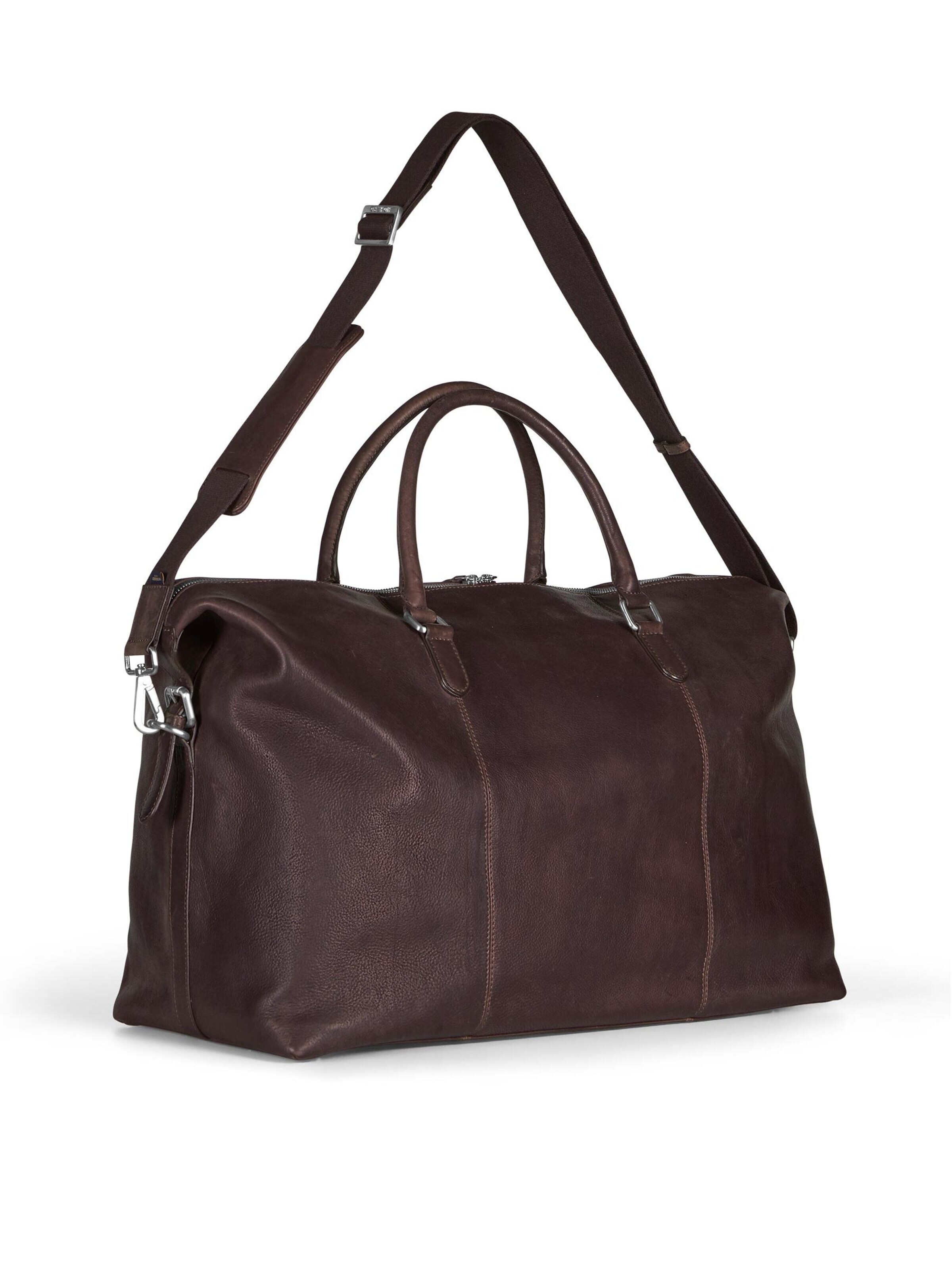 Howard London - Bolsa de fin de semana 'Weekend Bag Jacob Dark Brown' en marrón