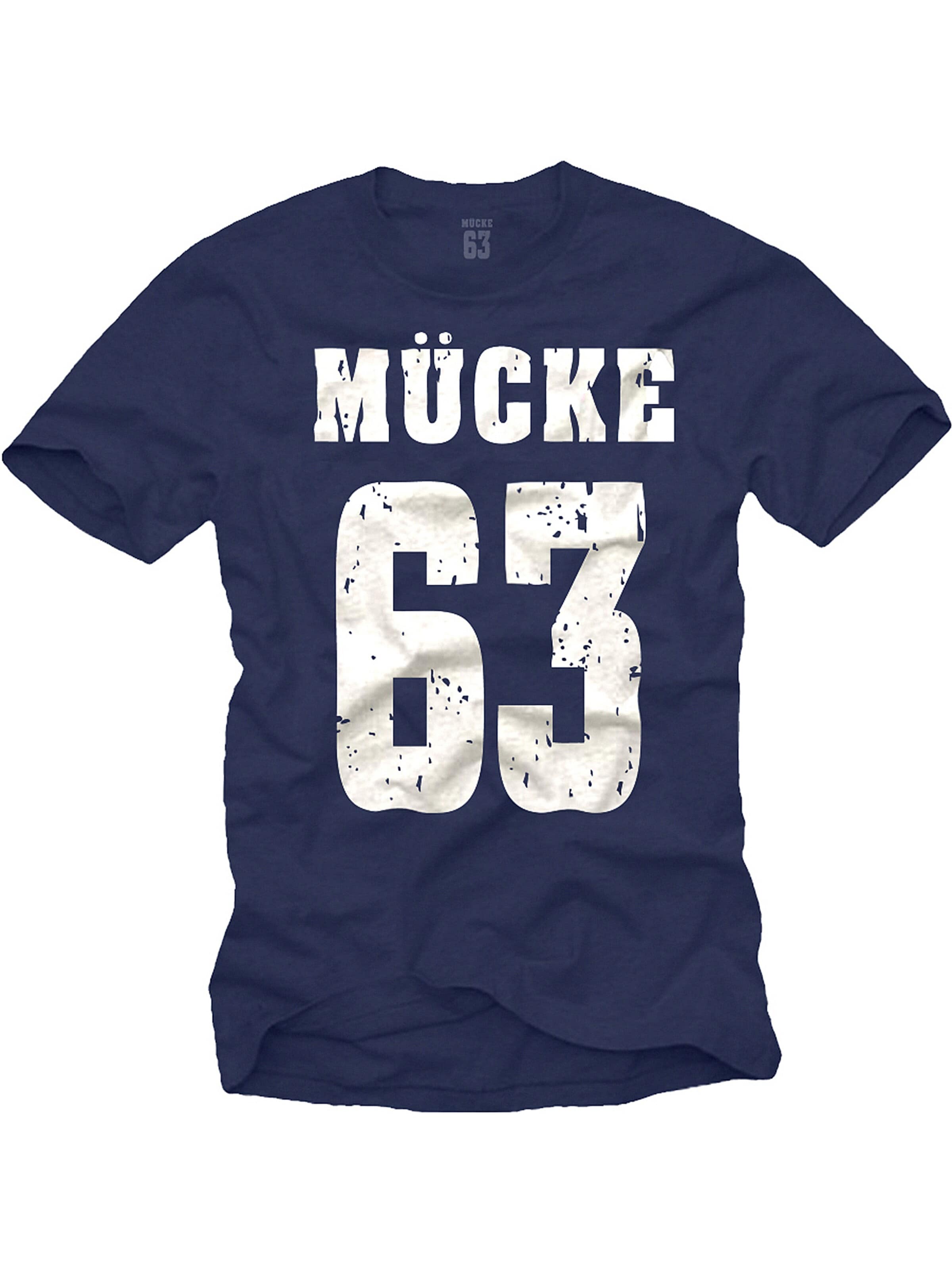 MAKAYA Shirt 'Mücke 63' in Blue: front
