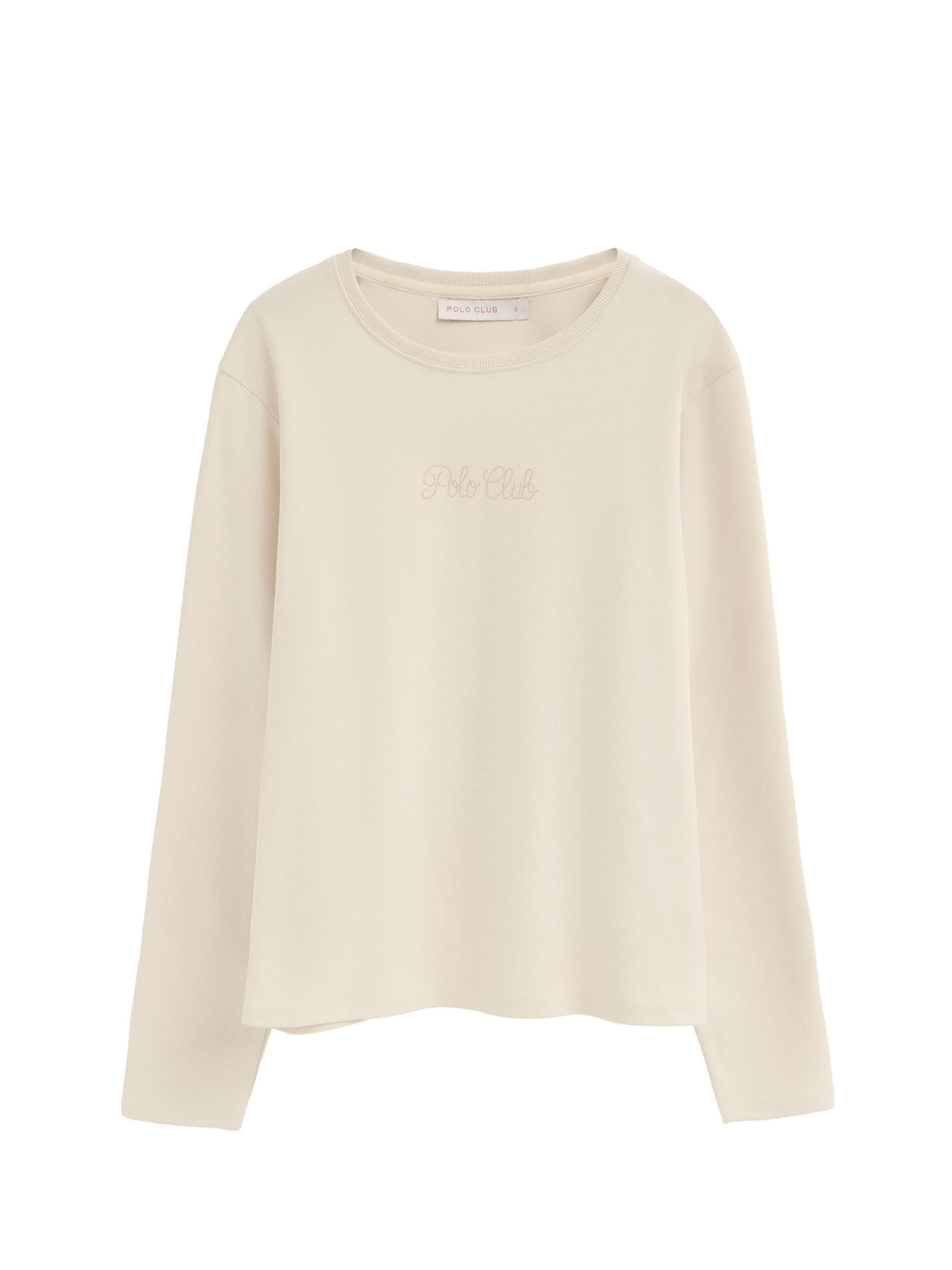 Polo Club Shirt 'Estrella' in Beige: front