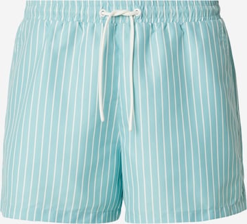 TRAPP Szorty kąpielowe w kolorze zielony: przód